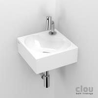 Clou Flush 5 toiletfontein met kraangat wit keramiek