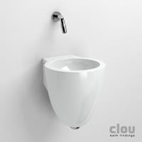 Clou Flush 6 toiletfontein zonder kraangat wit keramiek