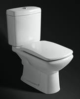 Badstuber Style duoblok toilet set wit met zitting PK