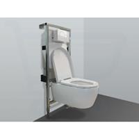 Throne Bathrooms Salina inbouwset met wandcloset en softclose zitting en afdekplaat wit SW2099