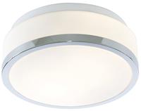 Discs - Badezimmer Flush 2 Lichtdecke Chrom, Opal IP44, E27 - Searchlight