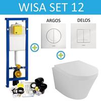 WISA XS Toiletset set12 Wiesbaden Vesta 52 cm met Argos of Delos drukplaat