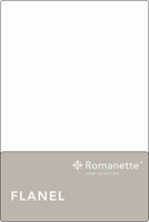 romanette Flanellen Lakens  Wit-150 x 250 cm