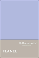 romanette Flanellen Lakens  Blauw-200 x 260 cm