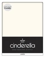 Cinderella laken flanel - ivoor - 240x270 cm