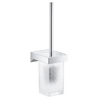 Grohe Selection Cube toiletborstelgarnituur m glazen inzet wandmodel, chroom