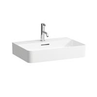 VAL Möbel-Waschtisch, 1 Hahnloch, mit Überlauf, 600x420, weiß, Farbe: Weiß - H8102830001041 - Laufen