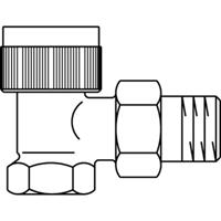 Oventrop Thermostatische radiatorafsluiter AV 6 1/2 haaks Kvs 0,65 m3 h 1183764