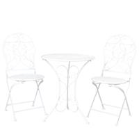 Clayre & Eef Tafel + 2 stoelen Ø 60x70/40x40x92 cm
