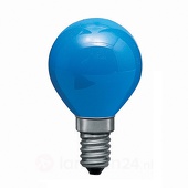 paulmannlicht Paulmann Licht - Paulmann 401.24 Glühbirne 25W Tropfenlampe E14 Color Blau Leuchtmittel