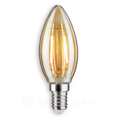 Paulmann LED-Kerze Filament E14 golden/silbern