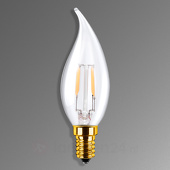 LED kaarslamp helder 3.5W E14 filament  dimbaar 50206