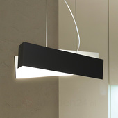Linea Light Extravagante hanglamp ZIG ZAG, zwart-wit