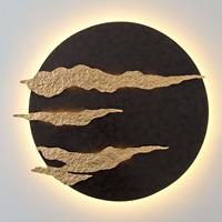 J. Holländer Firmamento - schwarz-goldene LED-Wandlampe