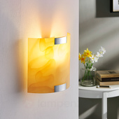 Lindby Quentin - wandlamp, amberkleuren