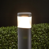 Lucande LED-Pollerleuchte Milou aus Aluminium
