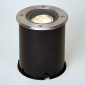 Lucande LED-Bodeneinbauleuchte schwenkbar, IP67, rund