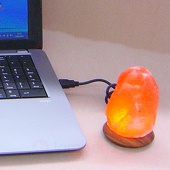 Wagner Life Design LED-Salzleuchte Compus mit USB für Computer&Laptop