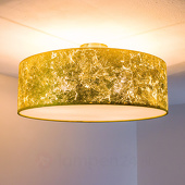 Lampenwelt Met slagmetaal bezette plafondlamp Aura