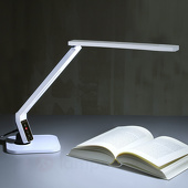 Lampenwelt Zeer moderne LED-bureaulamp Eleni, wit