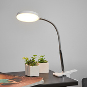 Lampenwelt Klemtafellamp Milow met led en flexibele arm