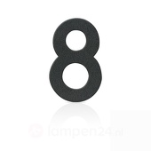 HEIBI Roestvrijstalen huisnummers cijfer 8, grafietgrijs