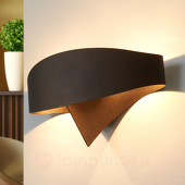 Selene Bronzen design-wandlamp Scudo
