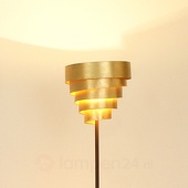J. Holländer Schitterende vloerlamp BANDEROLE in bruin-goud