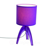 Naeve Leuchten Trendige Tischleuchte Ufolino, violett