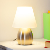 Lampenwelt Decoratieve tafellamp Emilan met E14 LED-lamp