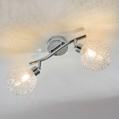 Lampenwelt 2-lamps LED-plafondlamp Ticino