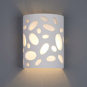 Lampenwelt Decoratieve gipsen wandlamp Hanni