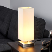 Lindby Martje - weiße Tischleuchte mit E14-LED-Lampe