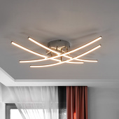 Lampenwelt Yael - LED plafondlamp voor keuken en woonkamer