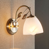 Lampenwelt Mooie wandlamp Michalina, klassieke stijl