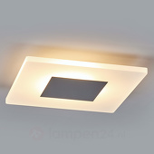 Lampenwelt Tarja - hoekige LED-plafondlamp