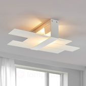 Linea Light Moderne plafondlamp Triad, 48 cm, wit