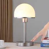 Lampenwelt Stijlvolle tafellamp Jolie met glazen kap