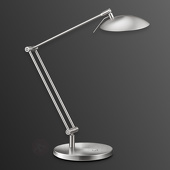 GKS Knapstein Geniale LED bureaulamp COIRA, mat nikkel