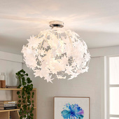 Lampenwelt Maple - plafondlamp met bladmotief