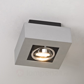 Arcchio Aluminium-LED-Deckenleuchte Vince, silbergrau