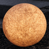 Heitronic Leuchtkugel Mars, Terrakotta-Look, 50 cm,