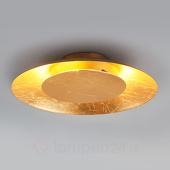Lampenwelt LED plafondlamp Keti in goudlook, Ø 34,5 cm