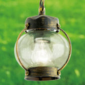 ORION Met geblazen glas - hanglamp Margerite voor buiten