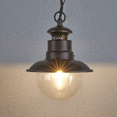 Lampenwelt Buiten-hanglamp Eddie in landelijke stijl