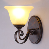 Lampenwelt Wandlamp Svera in landelijke stijl