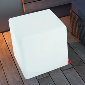 Moree Cube Outdoor Bijzettafel - L44 X B44 X H45 Cm - Wit