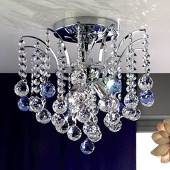 ORION Fonkelende kristallen plafondlamp LENNARDA, 42 cm