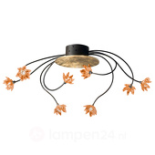 Kögl Fleurige plafondlamp FIORELLA, 8-lichts, amber