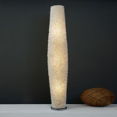 J. Holländer Met schelpen versierde vloerlamp Sirena Bianco